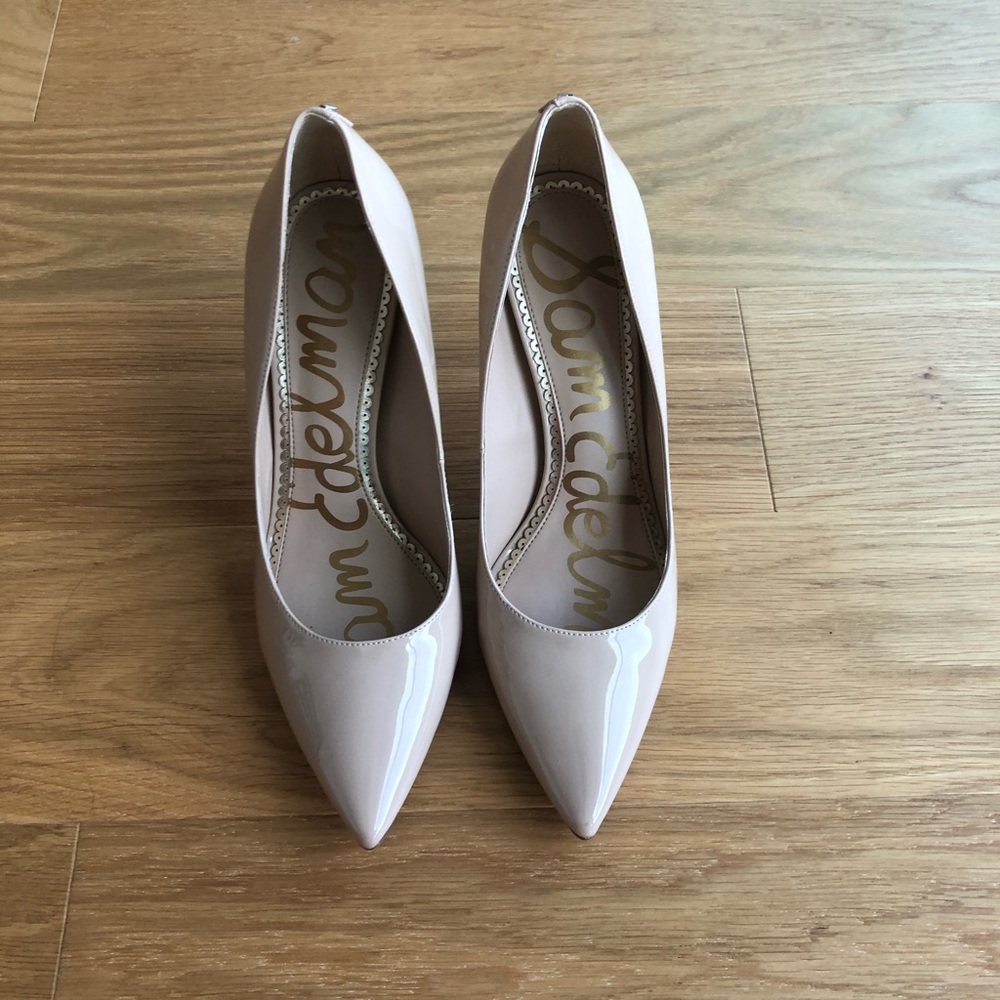 Sam Edelman hazel pointed pumps nude beige size 8